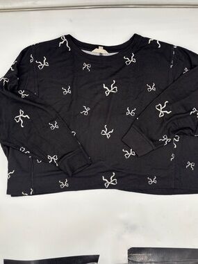 Lucky Brand Back Detail Top in  Black Multi Combo